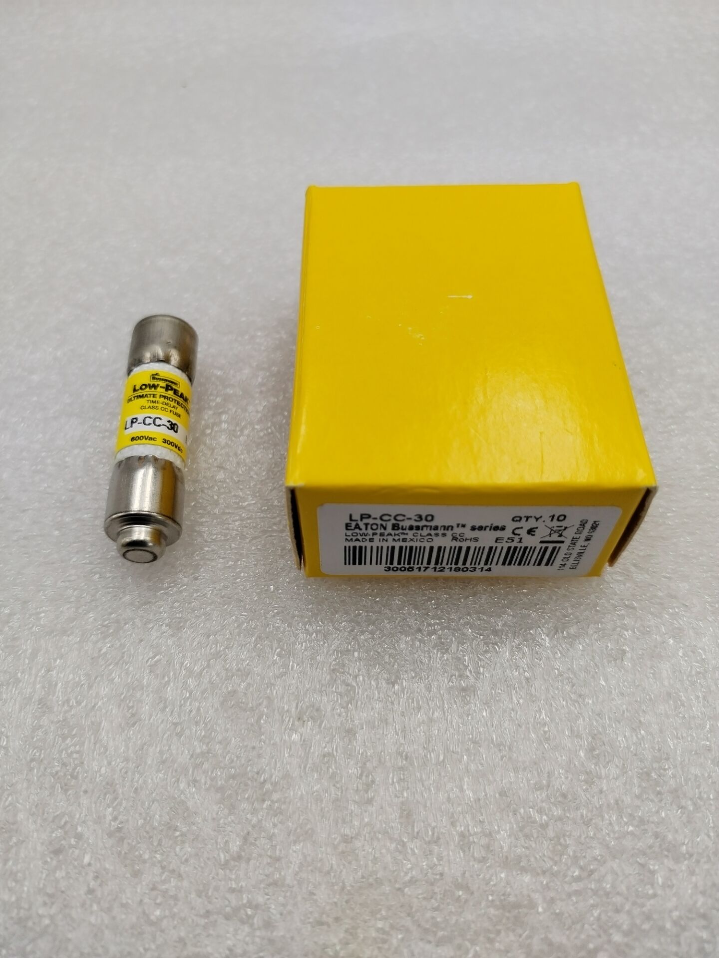 Eaton Bussmann series LP-CC fuse Current-limiting time-delay fuse Rejection style 30A Dual CC Non-in